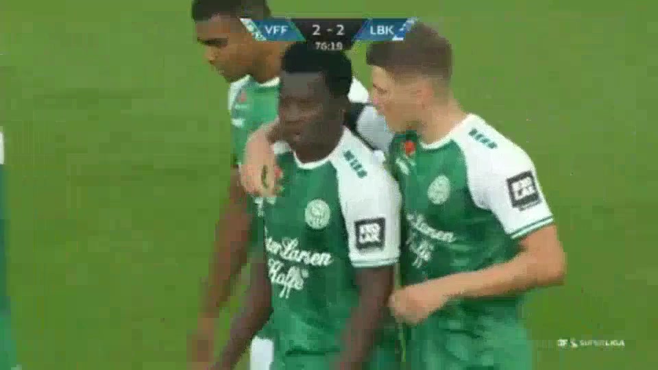 DEN SASL Viborg Vs Lyngby 77 phút Vào, ghi bàn 2:2