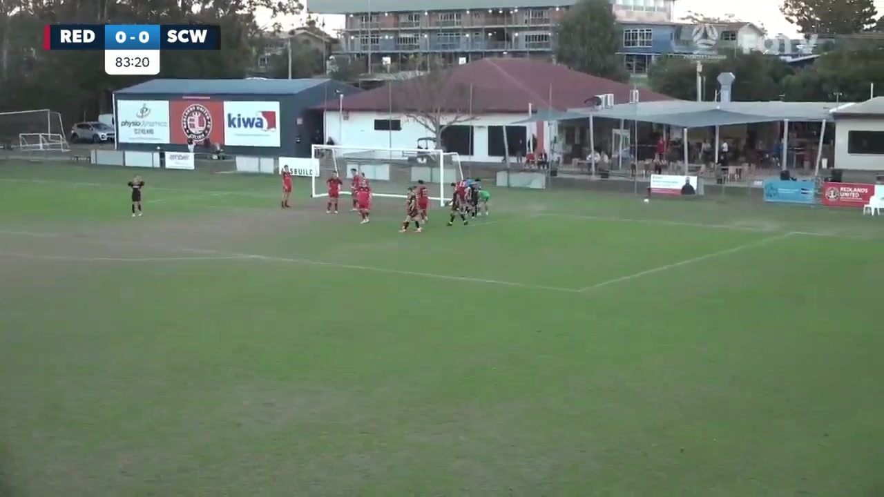 AUS QSL Redlands United FC Vs Sunshine Coast Wanderers FC  Goal in 85 min, Score 0:1