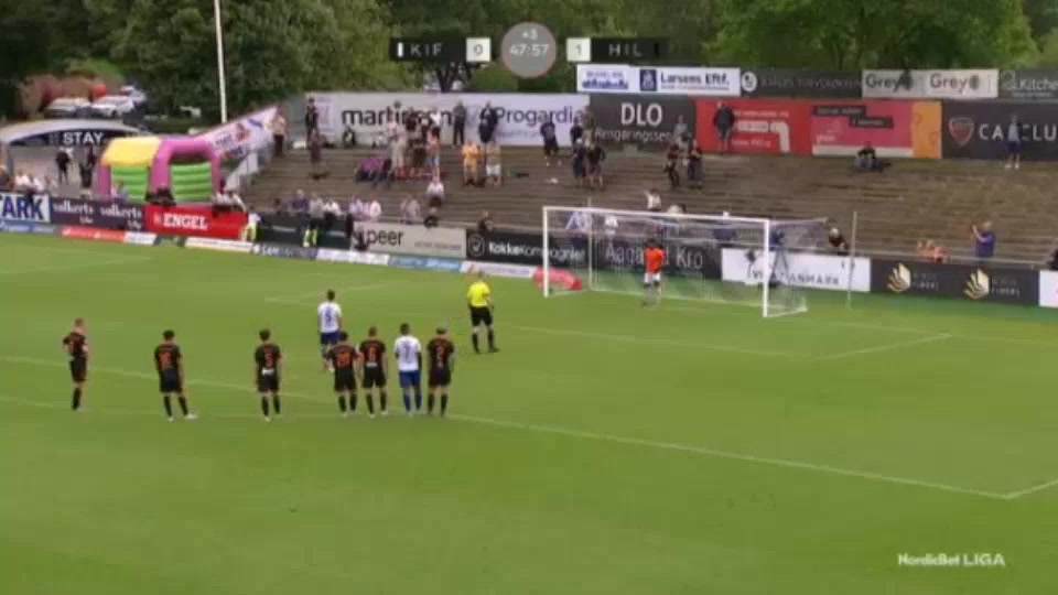 DEN D1 Kolding FC Vs Hillerod Fodbold 45+ phút Vào, ghi bàn 1:1