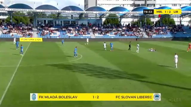CZE D1 Mlada Boleslav Vs Slovan Liberec  Goal in 78 min, Score 1:2