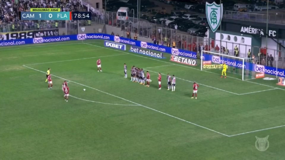 BRA D1 Atletico Mineiro Vs Flamengo  Goal in 79 min, Score 1:1