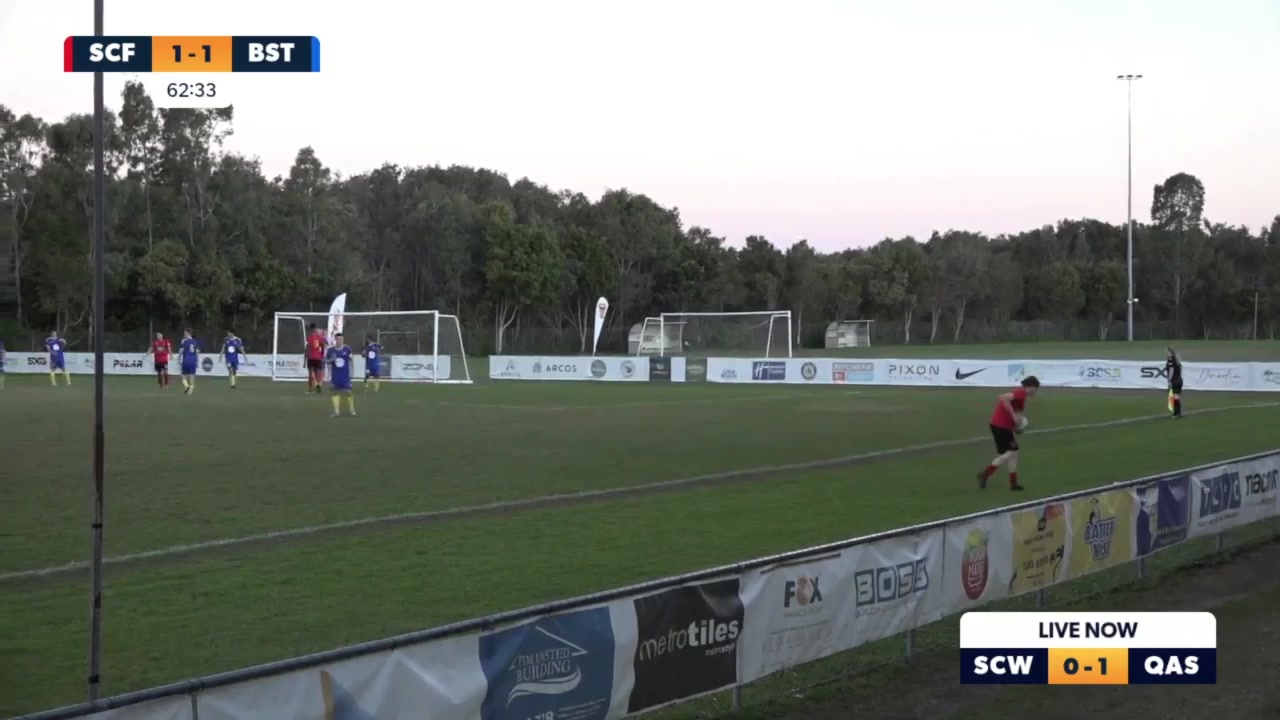 1868 Sunshine Coast FC Vs Brisbane Strikers 63 skor gol , skor 1:2