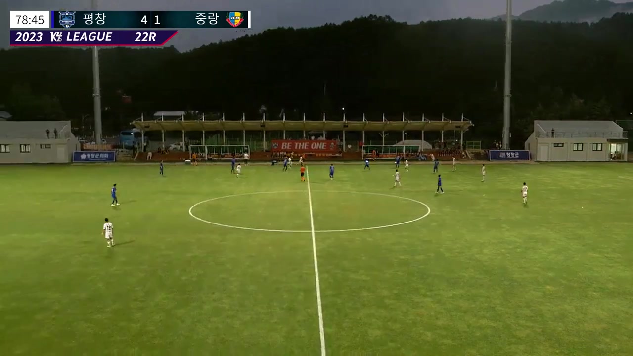 KCL 4 Pyeongchang FC Vs Jungnang Chorus Mustang FC  Goal in 79 min, Score 5:1