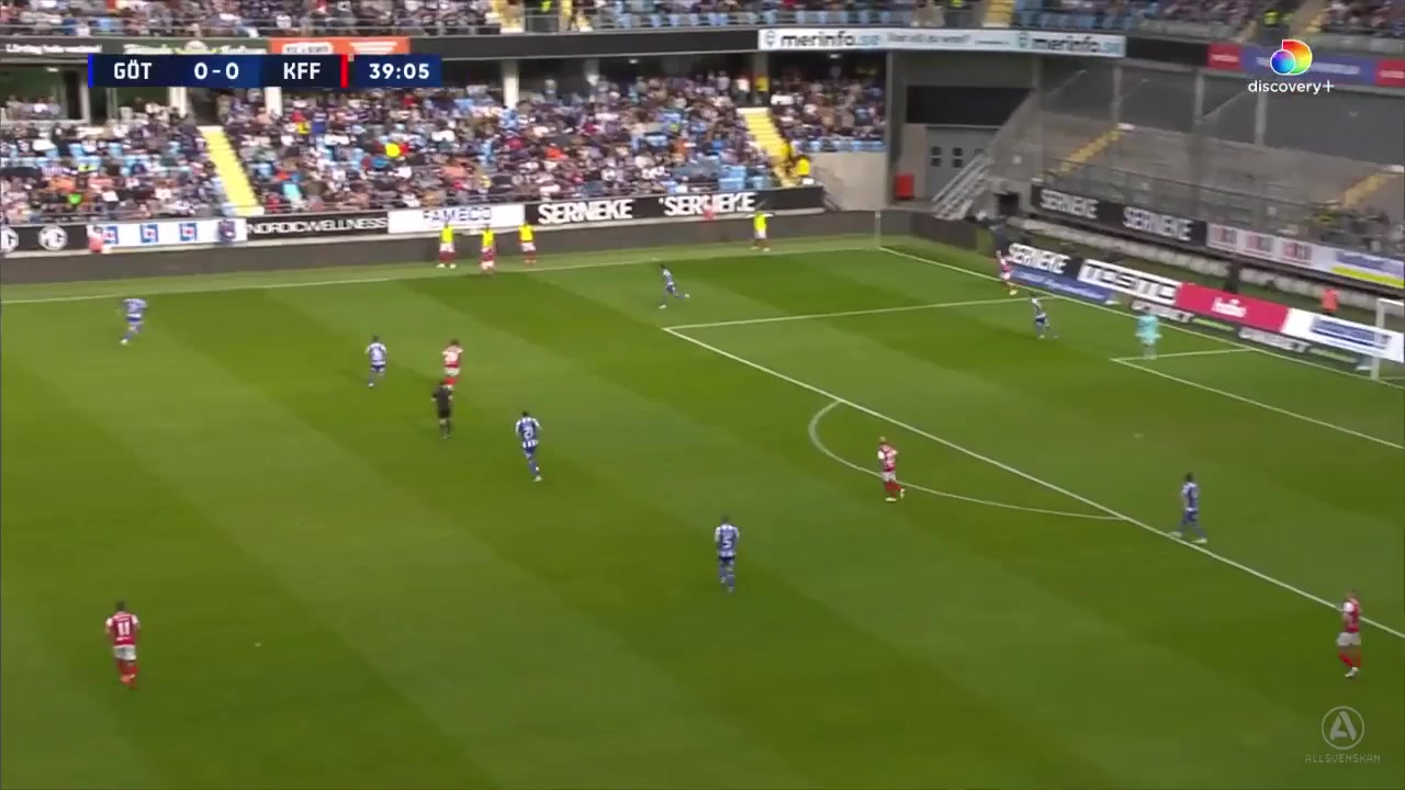 SWE D1 IFK Goteborg Vs Kalmar  Goal in 39 min, Score 1:0