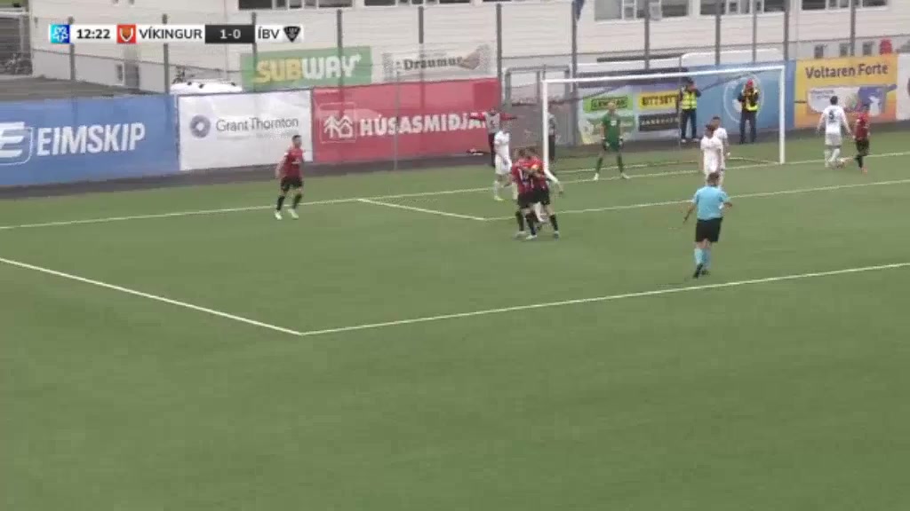 ICE PR Vikingur Reykjavik Vs IBV Vestmannaeyjar  Goal in 12 min, Score 2:0