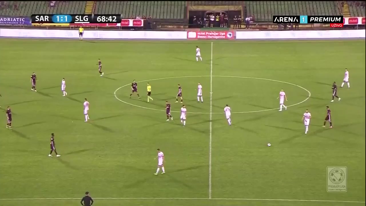 BOS PL Sarajevo Vs FK Sloga Doboj  Goal in 71 min, Score 1:2