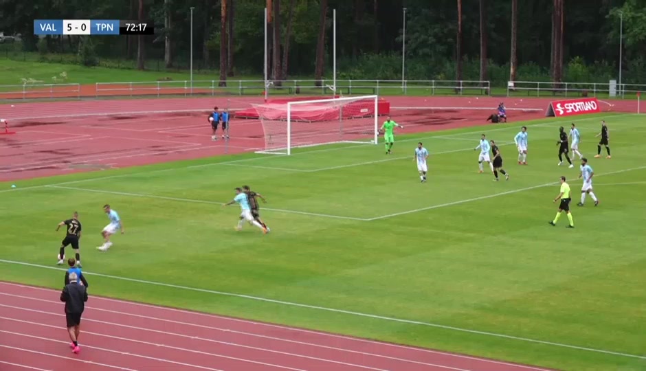 UEFA ECL FK Valmiera Vs Tre Penne  Goal in 72 min, Score 6:0