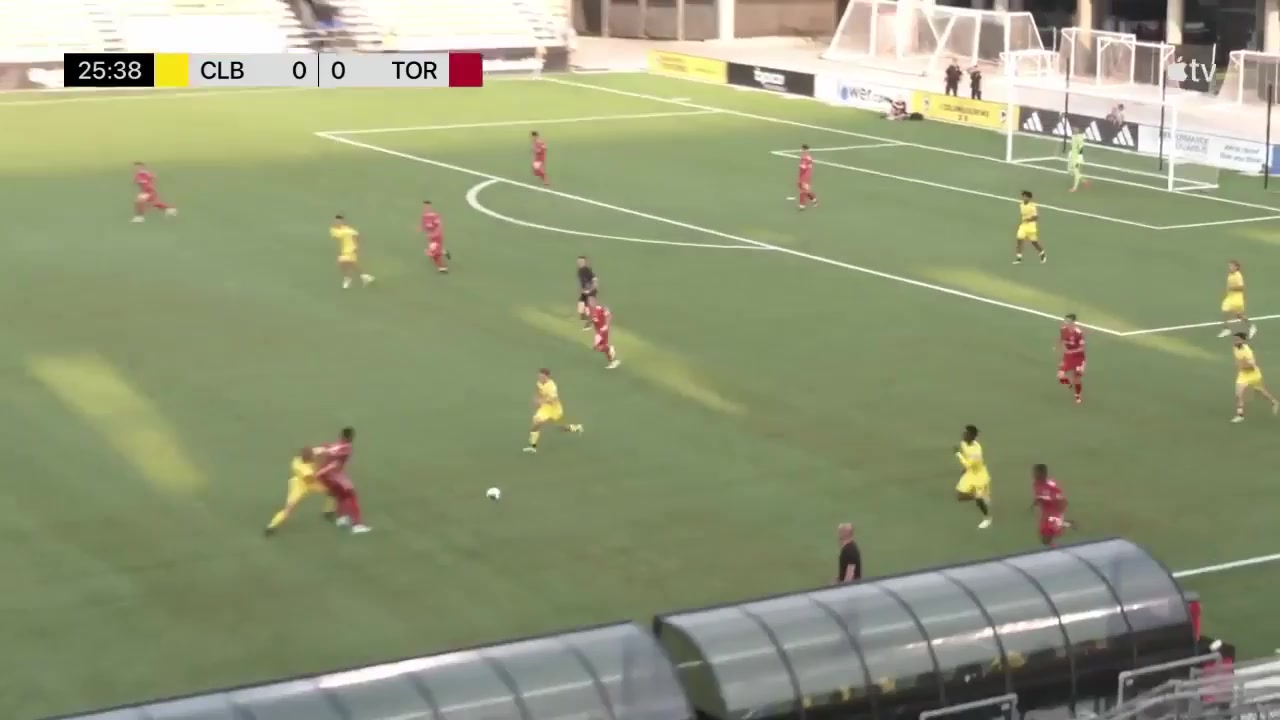 MLS L(R) Columbus Crew B Vs Toronto FC II  Goal in 27 min, Score 1:0