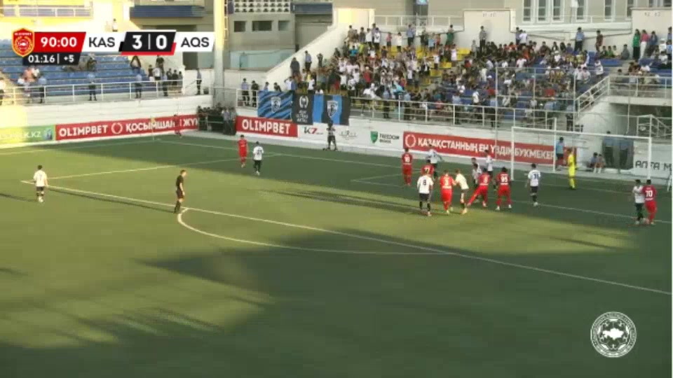 KAZ PR FK Kaspyi Aktau Vs FK Aksu  Goal in 92 min, Score 3:1