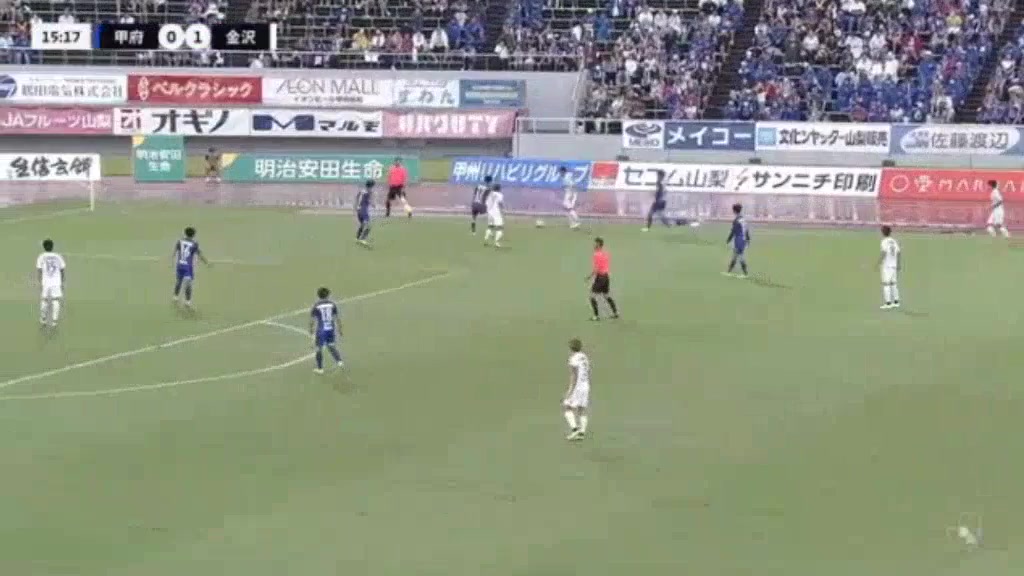 284 Ventforet Kofu Vs Zweigen Kanazawa FC 15 skor gol , skor 0:1