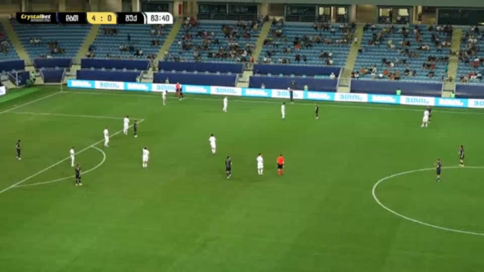 GEO D1 Dinamo Batumi Vs FC Shukura Kobuleti  Goal in 84 min, Score 5:0