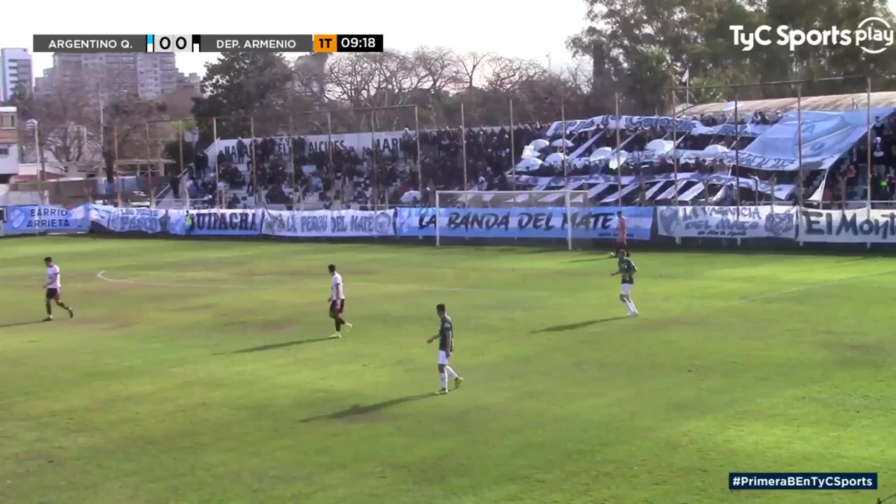 917 Argentino de Quilmes Vs Deportivo Armenio 10 skor gol , skor 1:0