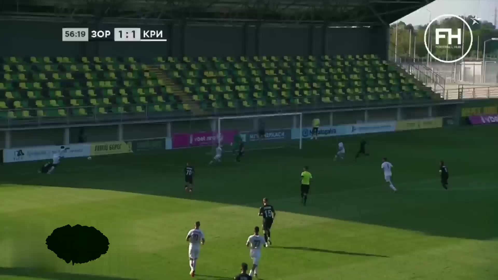 UKR D1 Zorya Vs Kryvbas  Goal in 58 min, Score 1:2