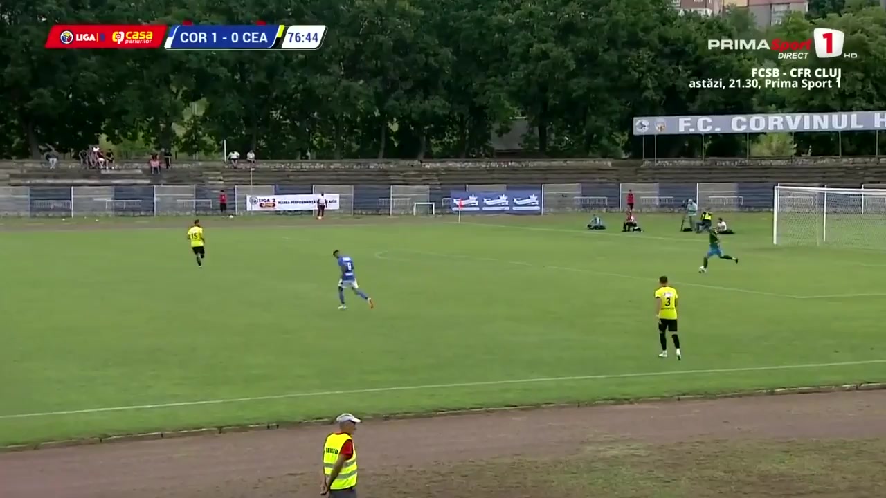 ROM D2 Corvinul Hunedoara Vs Ceahlaul Piatra Neamt  Goal in 78 min, Score 1:1