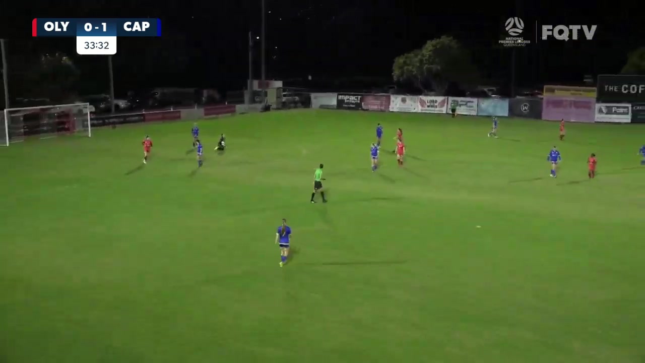 1454 Brisbane Olympic (w) Vs Capalaba (w) 36 skor gol , skor 1:1