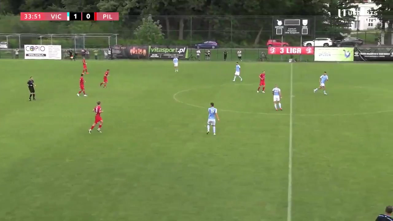 IV liga Victoria Sulejowek Vs Pilica Bialobrzegi  Goal in 34 min, Score 2:0