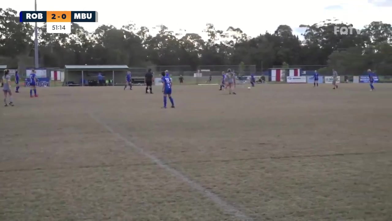 1454 Robina City FC (w) Vs Moreton Bay United (w) 53 skor gol , skor 2:1