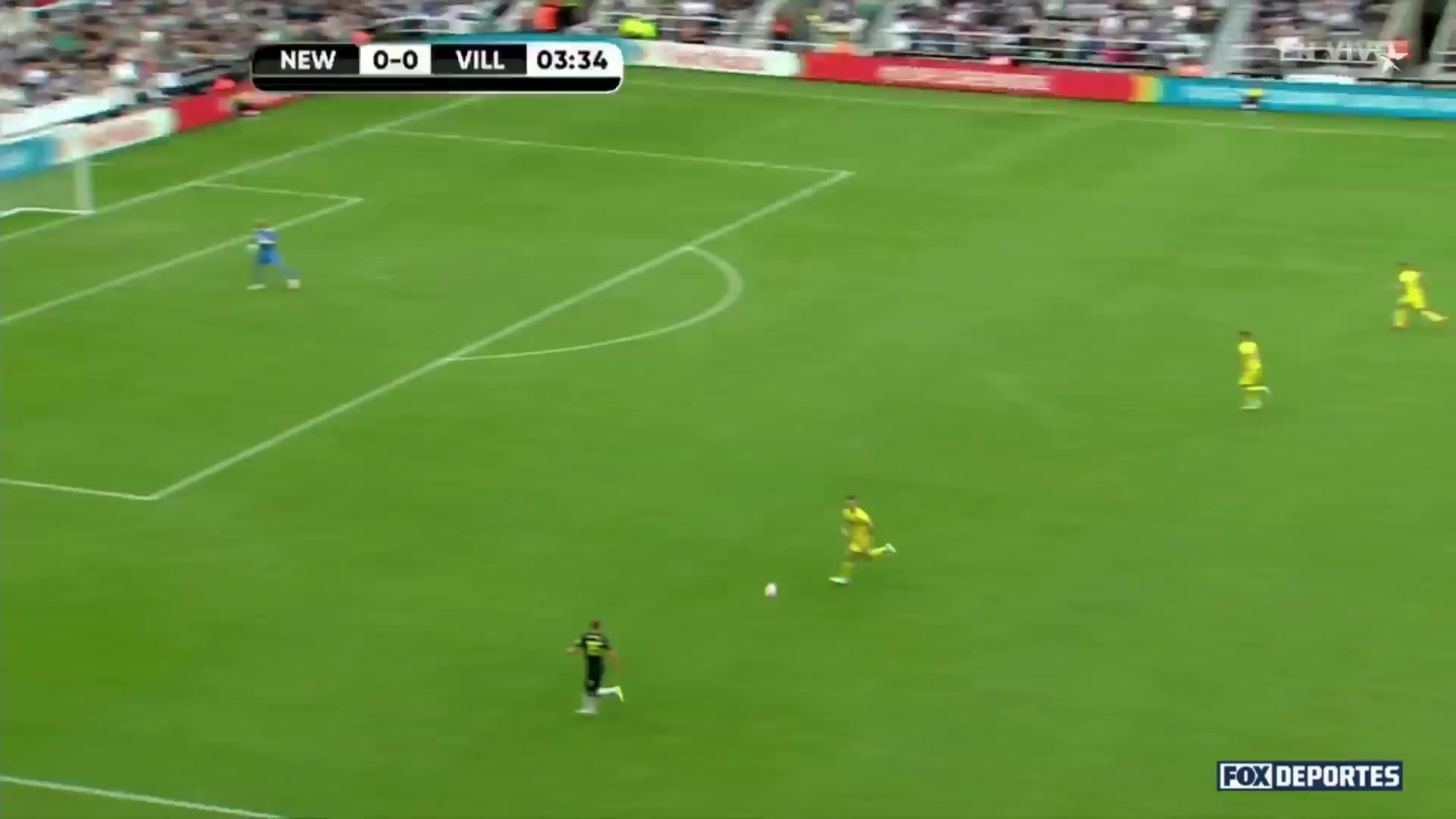 INT CF Newcastle United Vs Villarreal  Goal in 4 min, Score 1:0