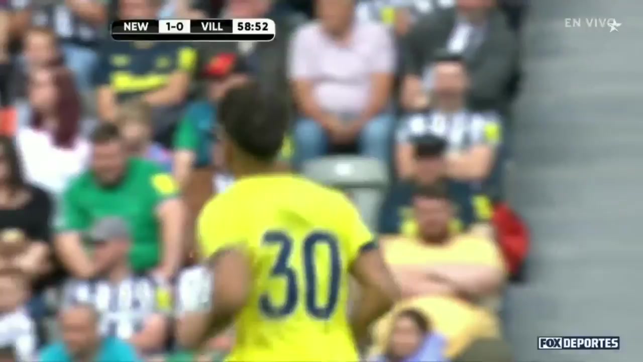 INT CF Newcastle United Vs Villarreal  Goal in 61 min, Score 2:0