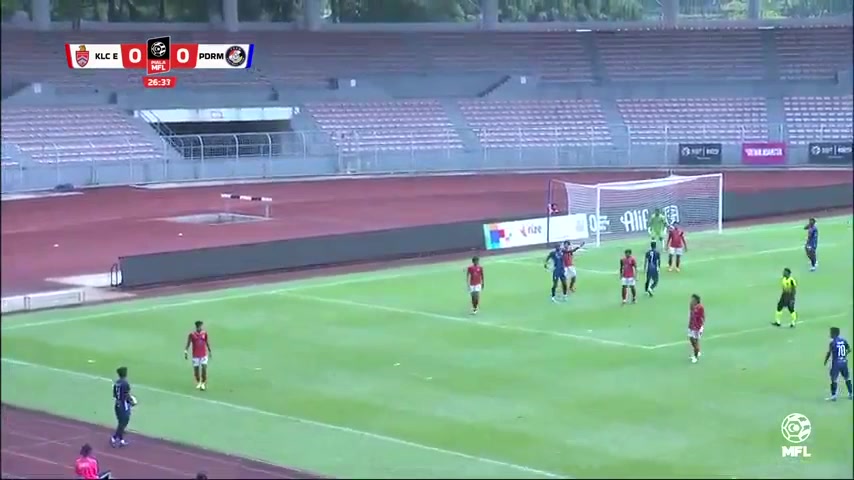 Horse MFL Cup Kuala Lumpur City U23 Vs PDRM U23  Goal in 26 min, Score 0:1