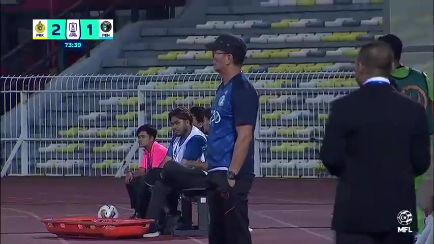 316 Perak Vs Penang 75 skor gol , skor 2:1