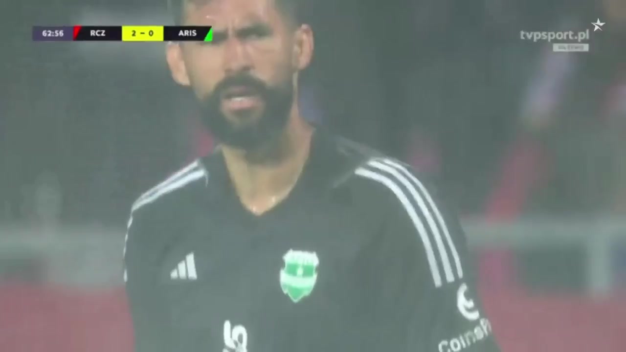 UEFA CL Rakow Czestochowa Vs Aris Limassol  Goal in 65 min, Score 2:0