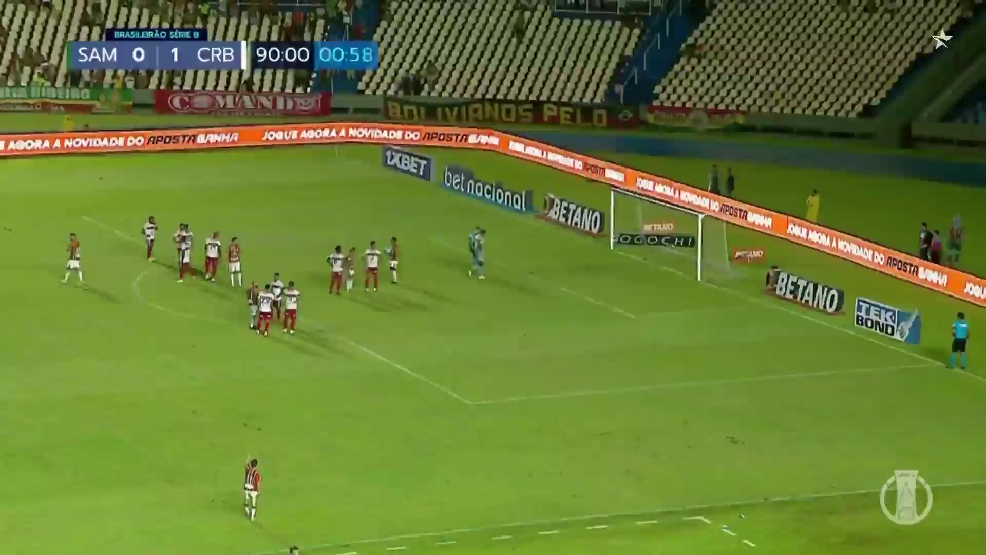 BRA D2 Sampaio Correa Vs CRB AL  Goal in 92 min, Score 1:1
