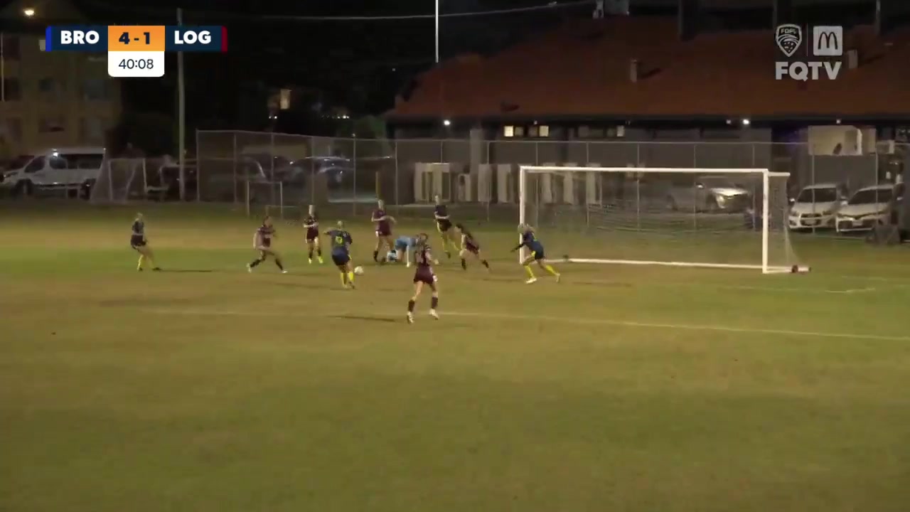 1454 Broadbeach United SC (w) Vs Logan Lightning (w) 40 skor gol , skor 4:2